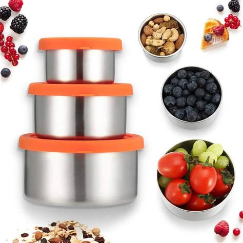 kids snack box stainless steel|stainless steel snack containers.